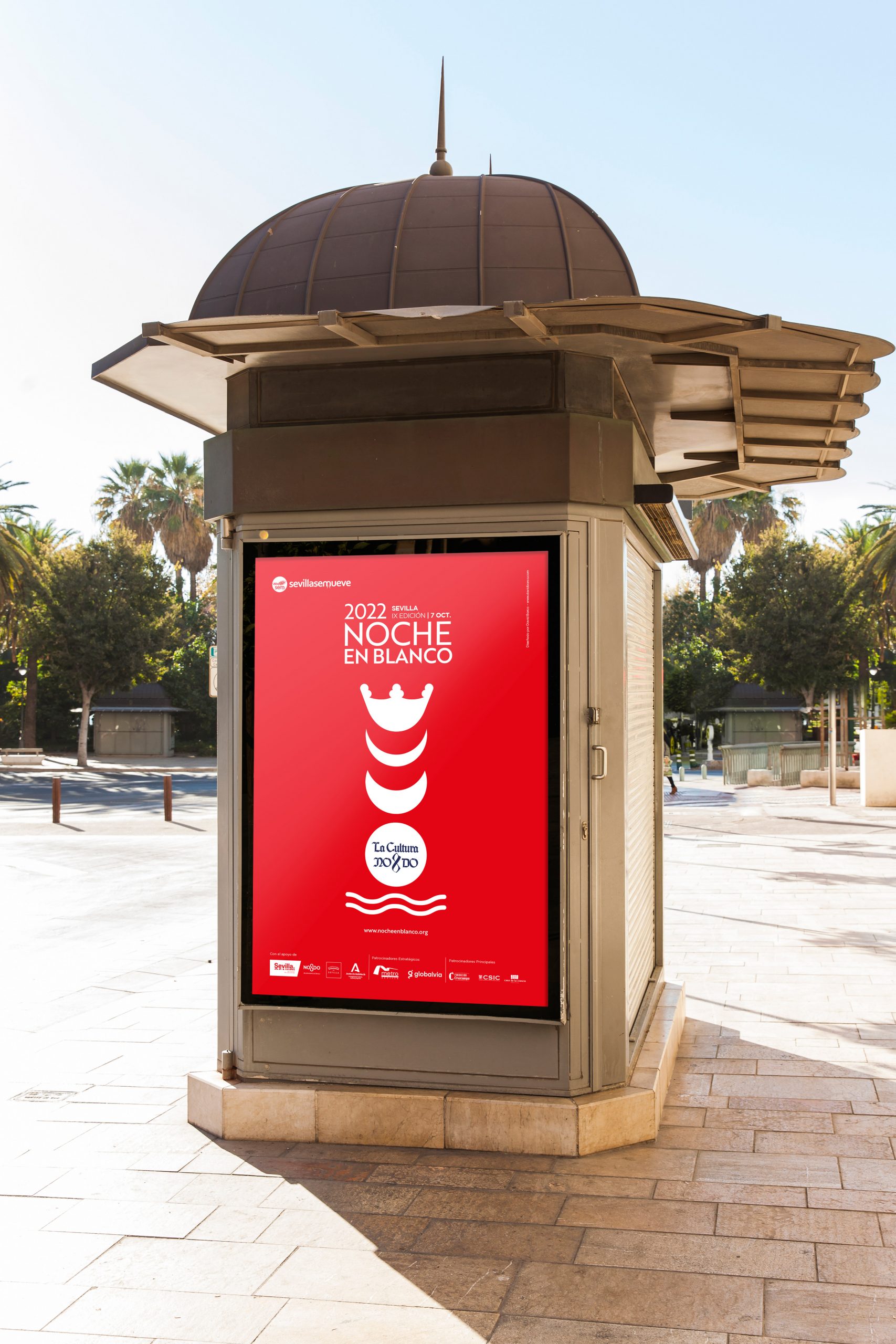 Cartel noche en blanco 2022 Sevilla